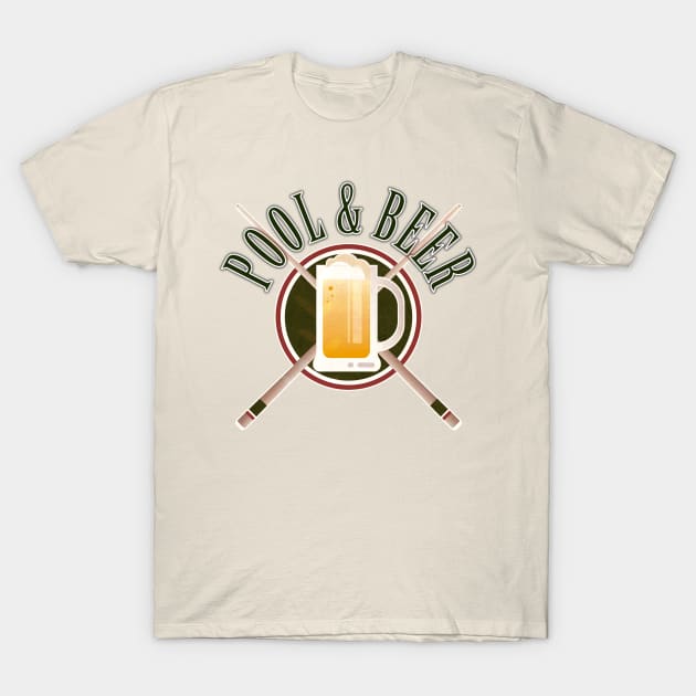 Pool & Beer T-Shirt by LordDanix